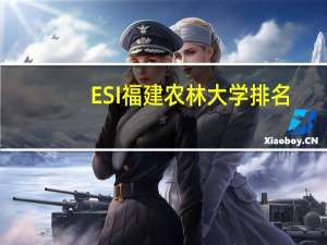 ESI福建农林大学排名