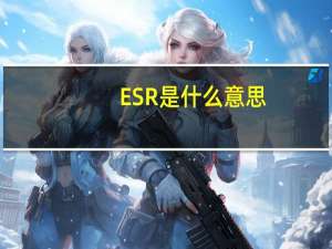 ESR是什么意思