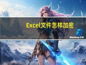 Excel文件怎样加密（怎样给excel文件加密）