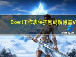 Execl工作表保护密码解除器 V1.0 绿色免费版（Execl工作表保护密码解除器 V1.0 绿色免费版功能简介）