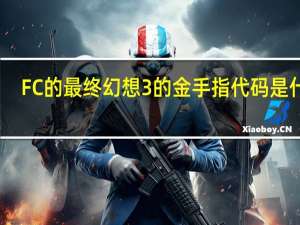 FC的最终幻想3的金手指代码是什么,金手指代码怎么用 怪物猎人p3金手指怎么用