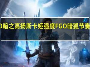 FGO暗之高扬斯卡娅强度 FGO暗狐节奏榜初评级