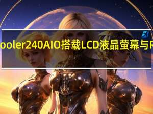 GIGABYTEAORUSLiquidCooler240AIO搭载LCD液晶萤幕与RGB风扇创造最独特的水冷散热器