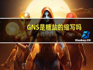 GNS是糖盐的缩写吗