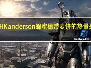 HK anderson 蜂蜜穗带麦饼的热量是多少