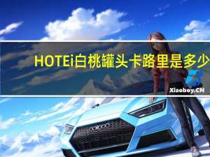 HOTEi 白桃罐头卡路里是多少