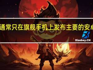 HTC通常只在旗舰手机上发布主要的安卓版本更新