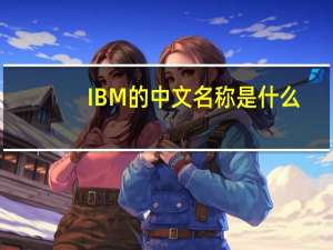 IBM的中文名称是什么