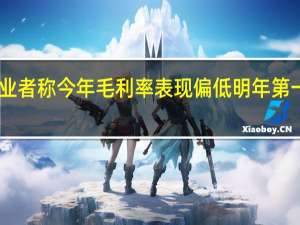 IC设计业者称今年毛利率表现偏低 明年第一季或将回升