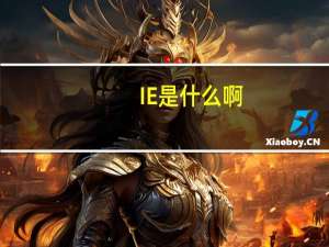 IE是什么啊