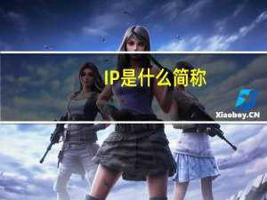 IP是什么简称（请问IP是什么的缩写 是什么意思 谢谢回答）
