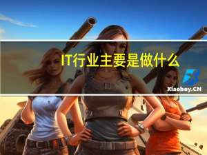 IT行业主要是做什么