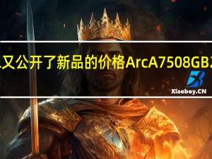 Intel又公开了新品的价格ArcA7508GB289美元起