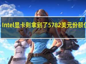 Intel显卡则拿到了5782美元份额仅为0.2％