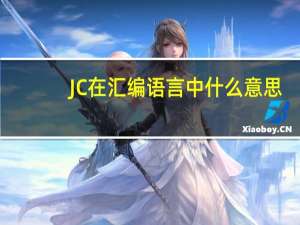 JC在汇编语言中什么意思