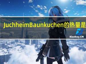 Juchheim Baunkuchen的热量是多少