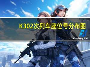 K302次列车座位号分布图