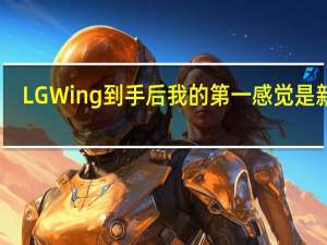 LG Wing到手后我的第一感觉是新奇