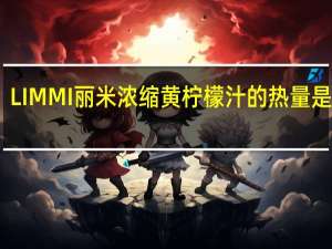 LIMMI 丽米 浓缩黄柠檬汁的热量是多少