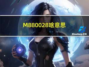M880028啥意思（m8800）