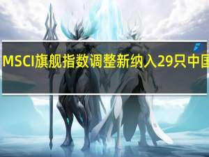 MSCI旗舰指数调整 新纳入29只中国股票
