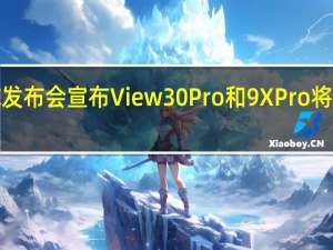 MWC发布会宣布 View 30 Pro和9X Pro将在欧洲推出