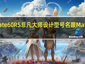 Mate60RS非凡大师设计型号名跟Mate60Pro+一样