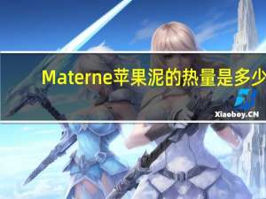 Materne 苹果泥的热量是多少