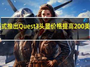 Meta正式推出Quest 3头显 价格提高200美元至500美元