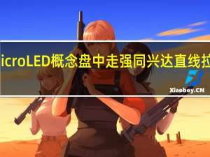MicroLED概念盘中走强 同兴达直线拉升封板