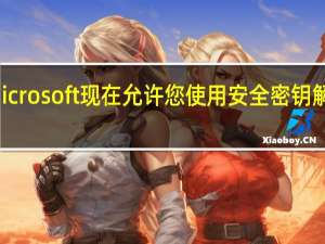 Microsoft现在允许您使用安全密钥解锁帐户