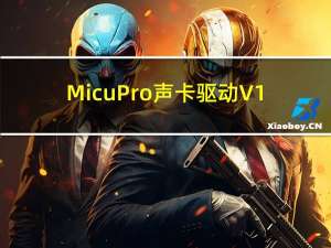 Micu Pro声卡驱动 V1.0.9 官方版（Micu Pro声卡驱动 V1.0.9 官方版功能简介）