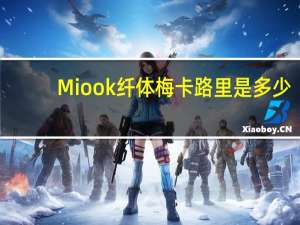 Miook 纤体梅卡路里是多少