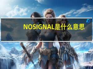 NOSIGNAL是什么意思