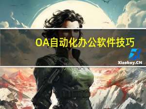 OA自动化办公软件技巧