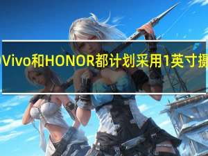 OPPOVivo和HONOR都计划采用1英寸摄像头传感器