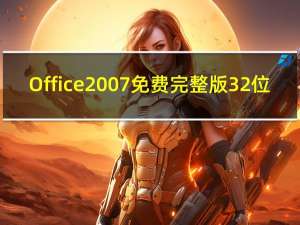 Office2007免费完整版 32位/64位 中文免费版（Office2007免费完整版 32位/64位 中文免费版功能简介）