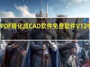 PDF转化成CAD软件免费软件 V12 中文版（PDF转化成CAD软件免费软件 V12 中文版功能简介）