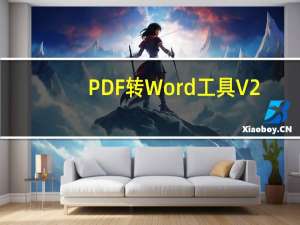 PDF转Word工具 V2.0 无限制破解版（PDF转Word工具 V2.0 无限制破解版功能简介）