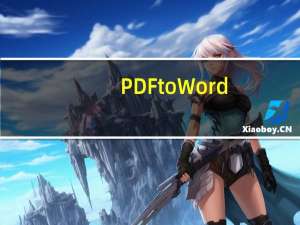 PDF to Word(PDF转Word工具) V1.0.0 官方版（PDF to Word(PDF转Word工具) V1.0.0 官方版功能简介）