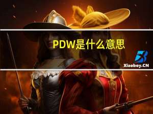 PDW是什么意思