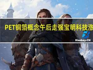 PET铜箔概念午后走强 宝明科技涨超7%