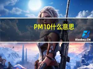 PM10什么意思