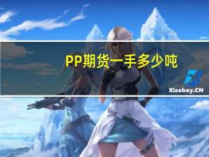 PP期货一手多少吨