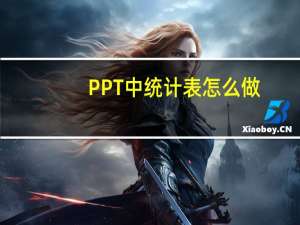 PPT中统计表怎么做
