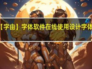 PS怎么使用【字由】字体软件在线使用设计字体 艺术字体设计软件