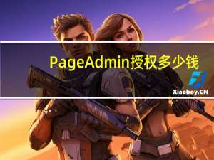 PageAdmin授权多少钱（pageadmin）