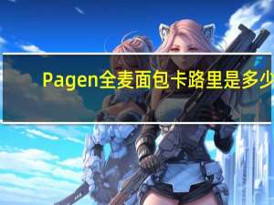 Pagen 全麦面包卡路里是多少