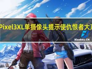 Pixel 3XL单摄像头提示使仇恨者大声犯规
