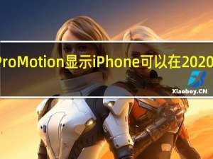 ProMotion显示iPhone可以在2020年推出